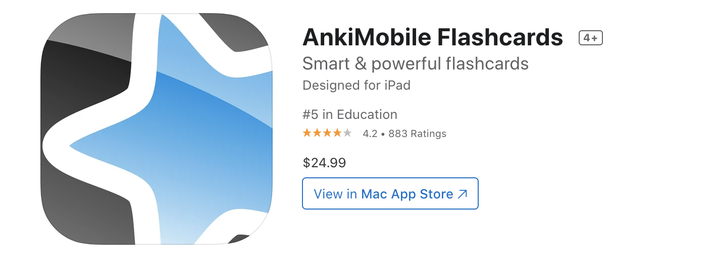 anki flashcard app for learning Chinese