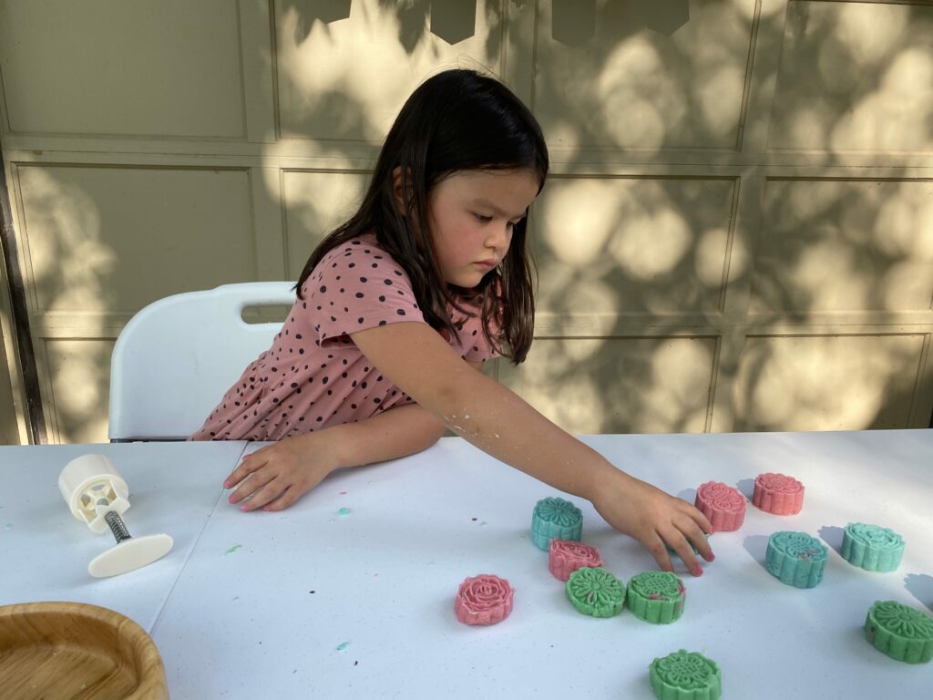 Moon cake play dough