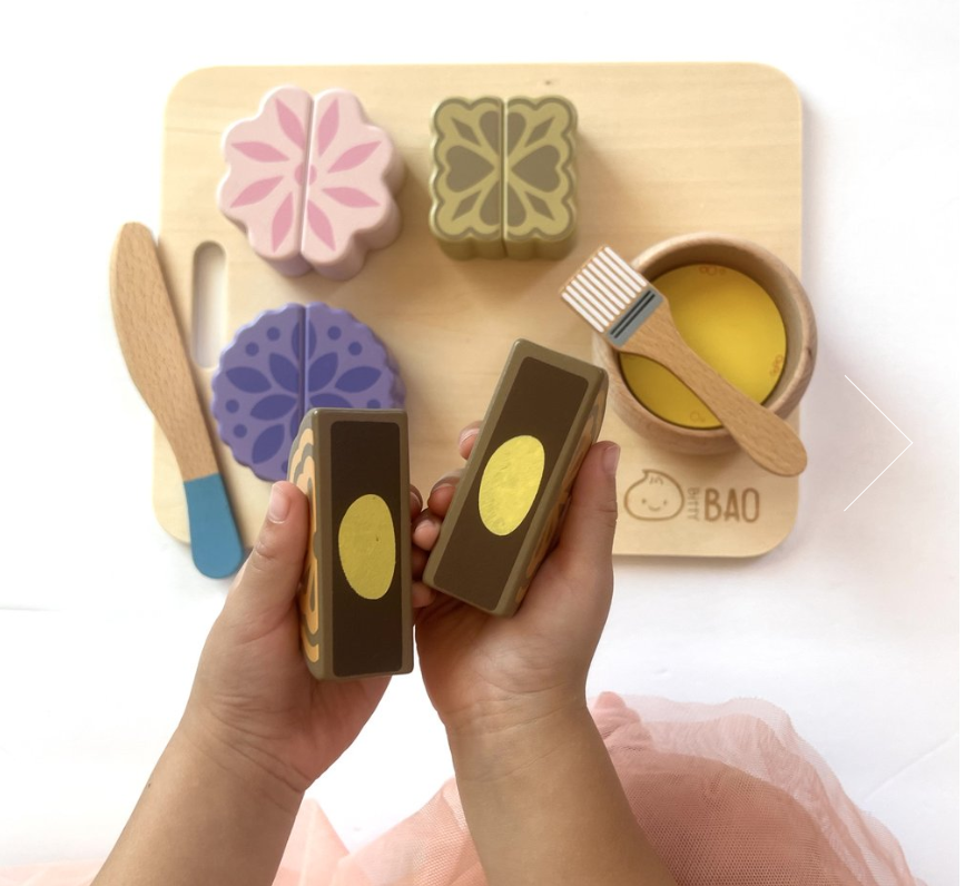 moon cake wooden toy kit bitty bao