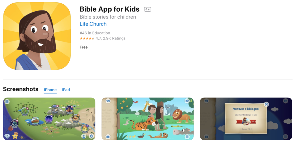 Chinese Bible App for kids