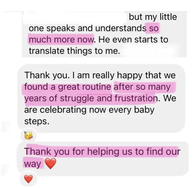 Diane testimonial mandarin bilingual parenting membership coaching