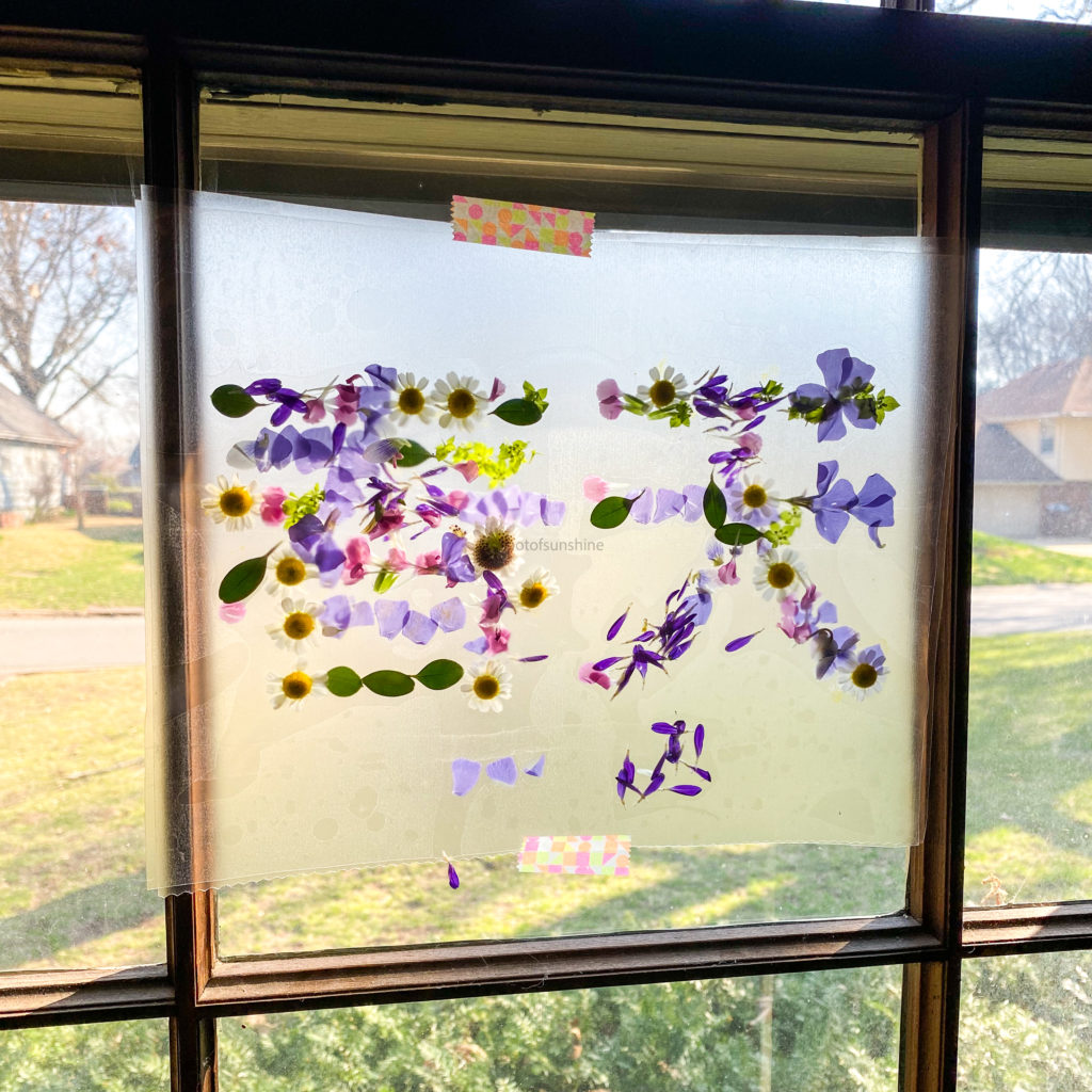 Spring sun catcher for kids