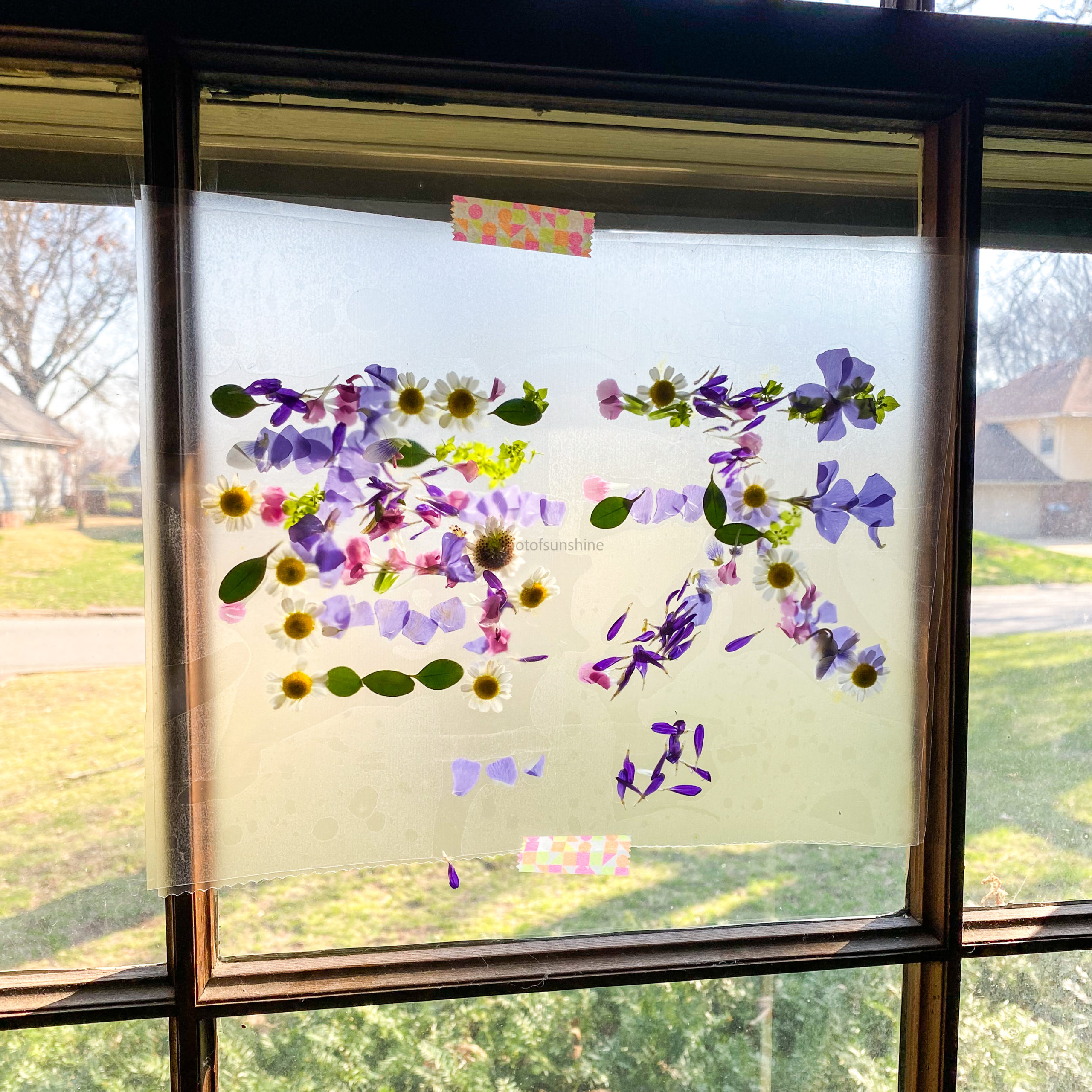 Spring Craft for Kids Window Art Spot of Sunshine