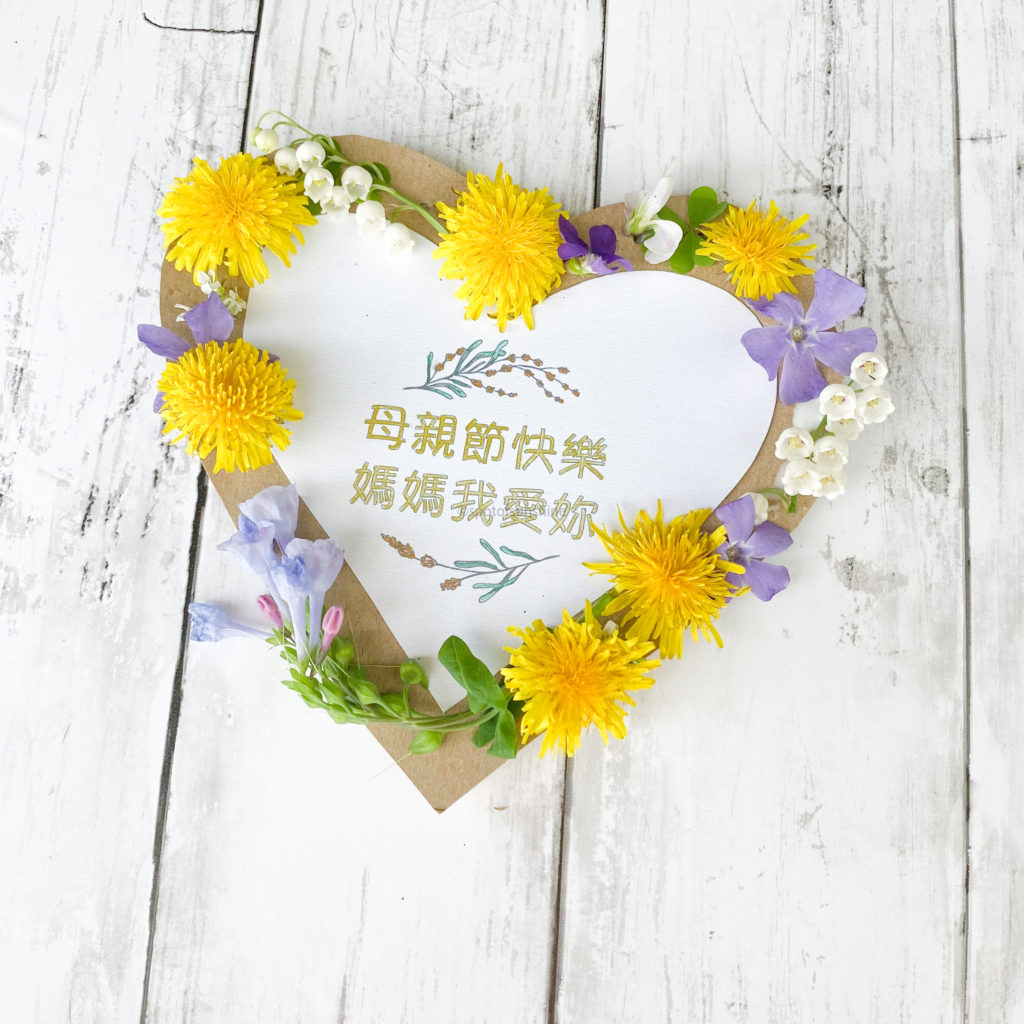 Taiwan Chinese Mother's Day Cards Birthday Card 來自台灣的